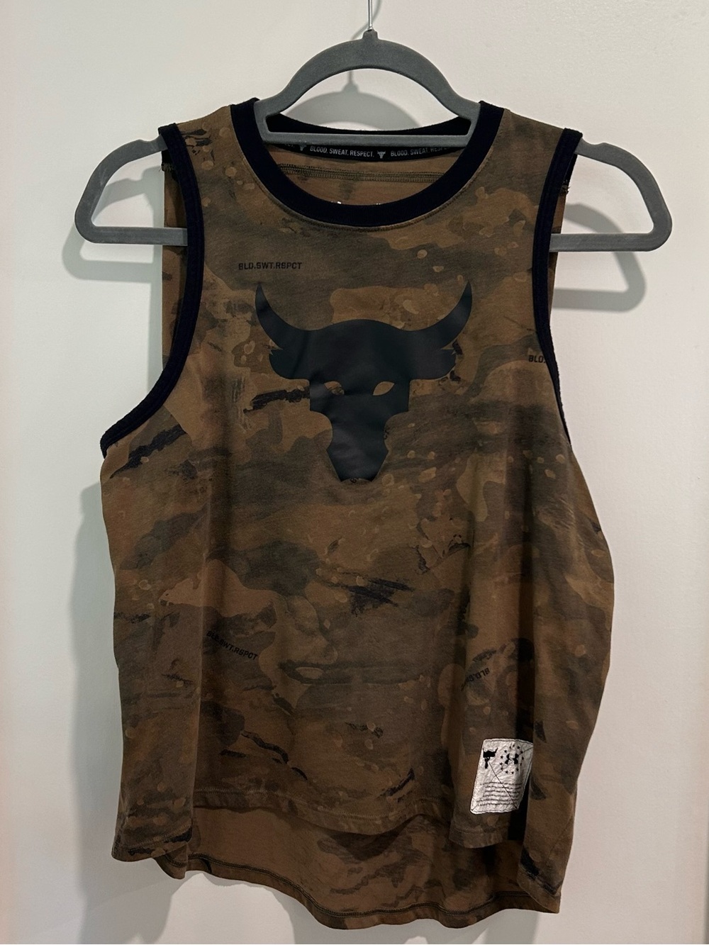 Under Armour Olive Green/Black HeatGear Loose Fit Workout Tank